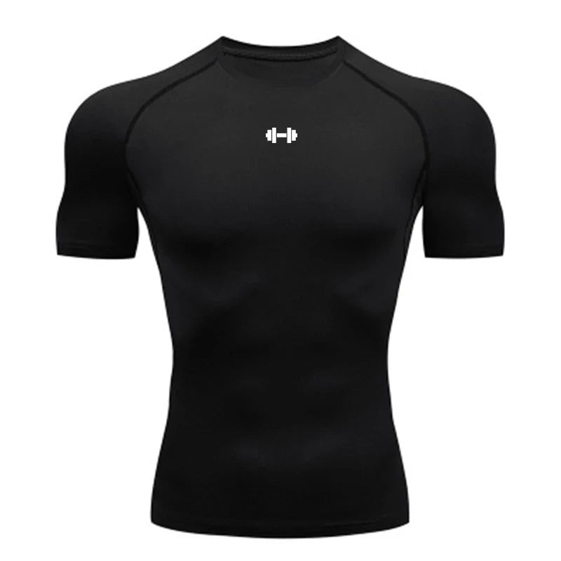 Elastic Compression Gym Shirt