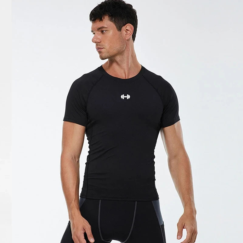 Elastic Compression Gym Shirt