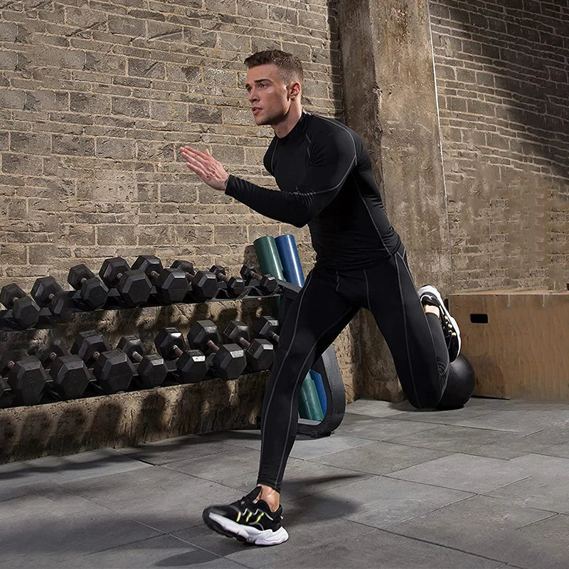 Mens Compression Long Sleeve Training Top
