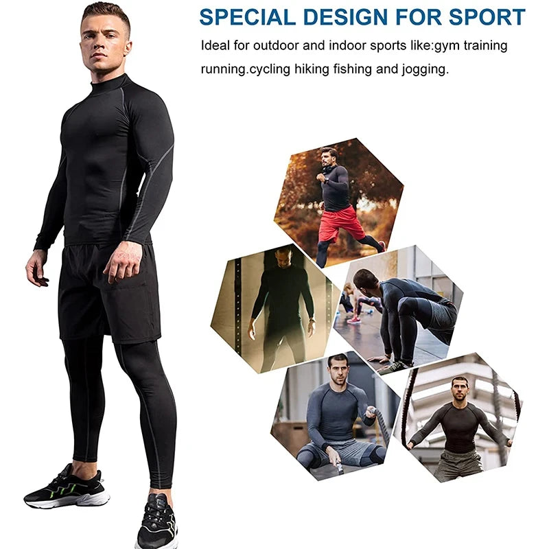 Mens Compression Long Sleeve Training Top