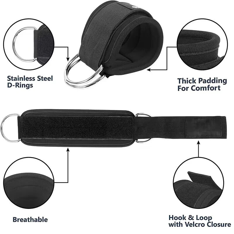 Resistance Band Ankle Strap Set