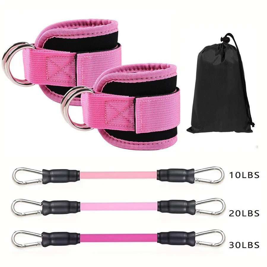 Resistance Band Ankle Strap Set