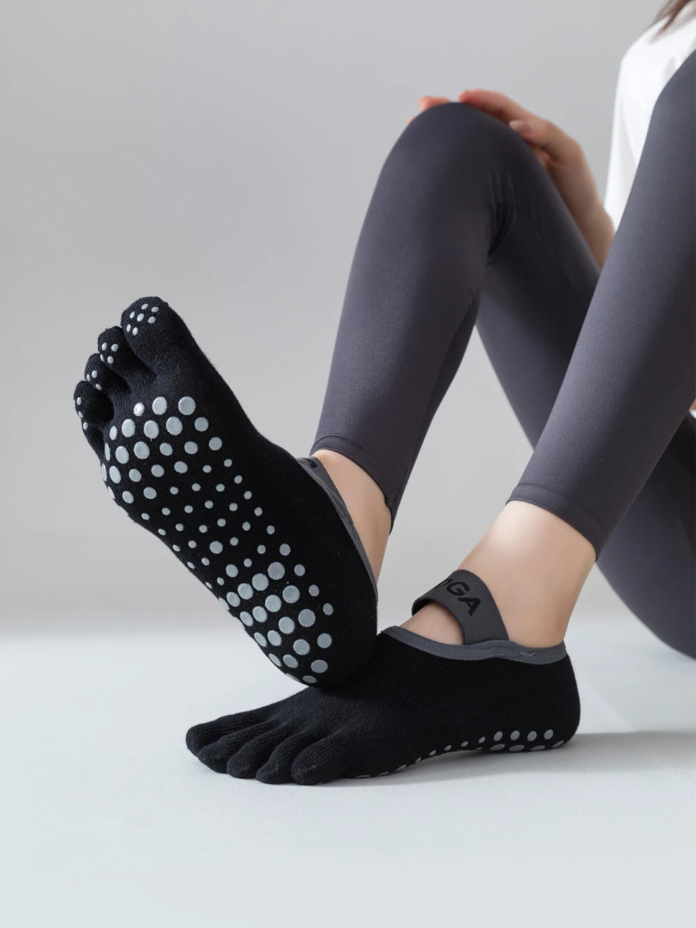 Anti Slip Five Finger Yoga Socks